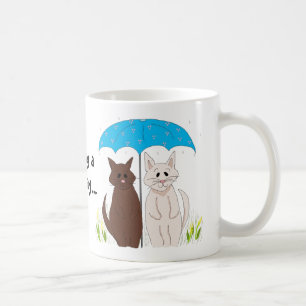 Einen regnerischen Tag teilen... Kaffeetasse