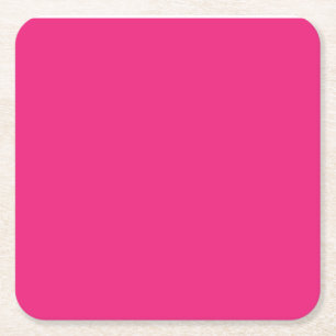 einen rosa Hintergrund mit einer schwarzen Umrandu Rechteckiger Pappuntersetzer