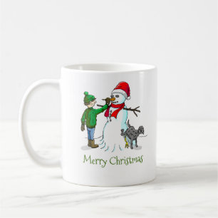 Einen Schneemann bauen Kaffeetasse