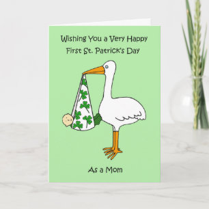 Einen schönen ersten St. Patrick's Day als Mama Karte
