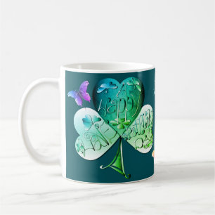 "Einen schönen St. Patrick's Day" Kleeblatt Kaffeetasse