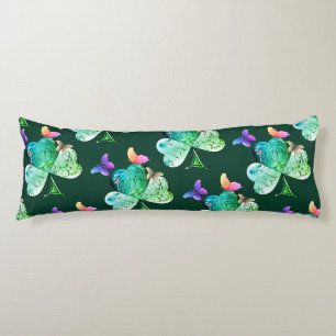 "Einen schönen St. Patrick's Day" Kleeblatt Sherpa Seitenschläferkissen