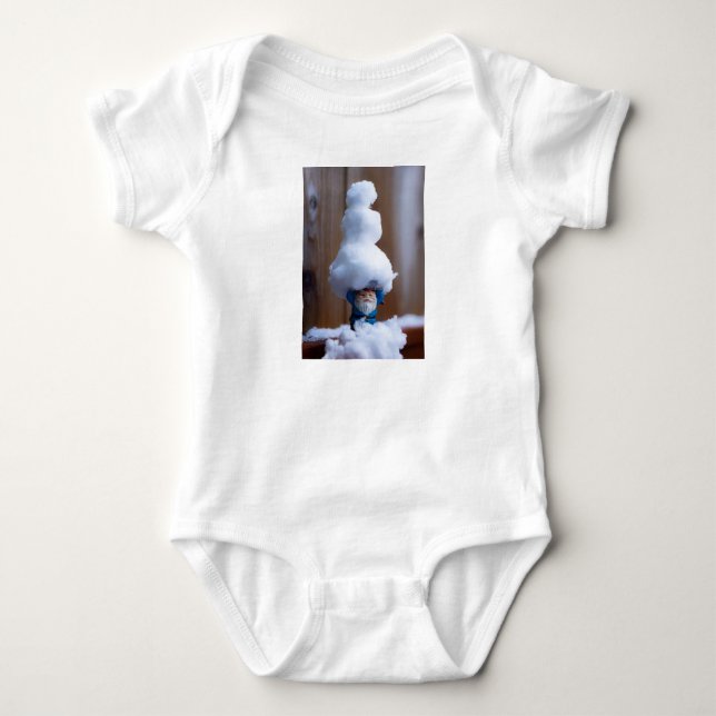 Einen Snowman V bauen Baby Strampler (Vorderseite)