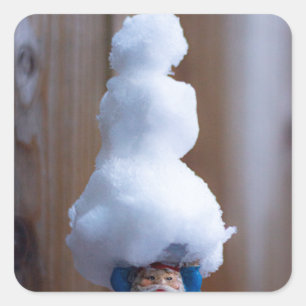 Einen Snowman V bauen Quadratischer Aufkleber