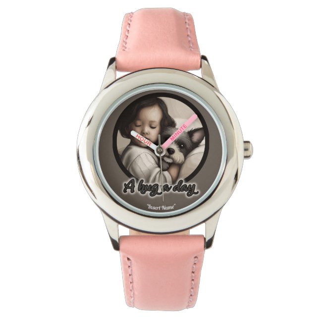Einen Tag lang umarmen Armbanduhr (Vorderseite)
