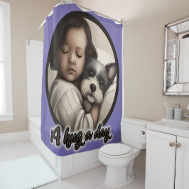 Einen Tag lang umarmen Duschvorhang