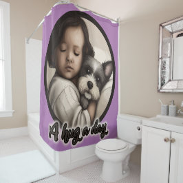 Einen Tag lang umarmen Duschvorhang