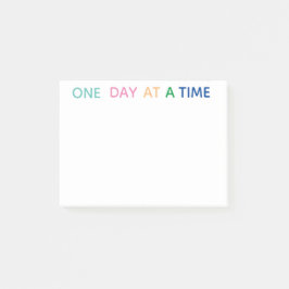 EINEN TAG ZU EINEM ZEITPUNKT POST-IT KLEBEZETTEL