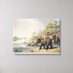 Einen Tiger über einem Fluss, von "orientalischem Leinwanddruck