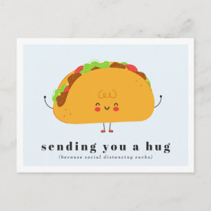 Einen Umarmen senden Taco Liebe Postkarte
