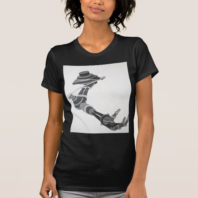 EINER DER ERSTEN 10 COMPUTERKUNSTSTÜCKE ROBOTISCHE T-Shirt (Vorderseite)