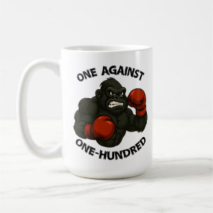 Einer gegen Hundert – Gorilla-Box-Workout Kaffeetasse