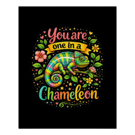 Einer in einem Chamäleon Poster