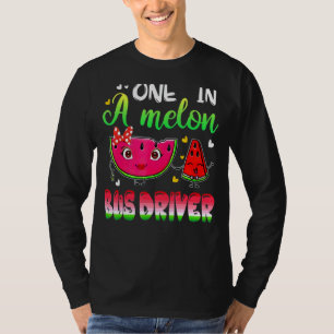 Einer in einem Melon-Bus-Fahrer Watermelon T-Shirt