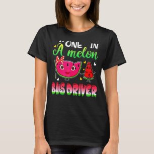 Einer in einem Melon-Bus-Fahrer Watermelon T-Shirt