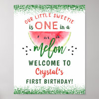 Einer in einem Melon-Glitzer Watermelon Erstgeburt