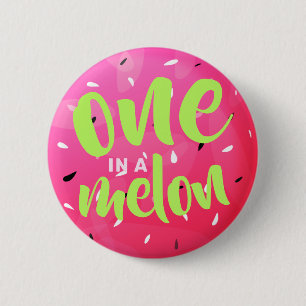 Einer in einem Melon Sweet Summer Watermelon Pink Button
