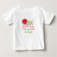Einer in einem Melon Watermelon zum ersten Geburts