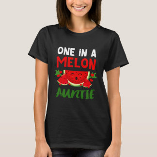 Einer in einer Melon Auntie Liebe Wassermelone Som T-Shirt