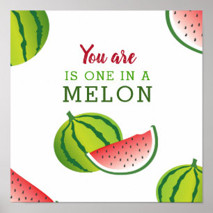 Einer in einer Melone Poster