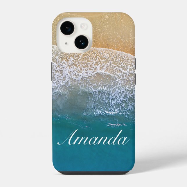 Einer mit dem Strand iPhone 14 Hülle (Rückseite)