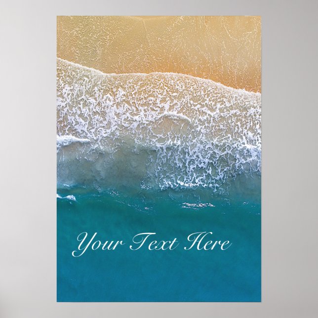 Einer mit dem Strand Poster (Vorne)