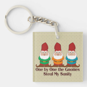 Einer nach dem anderen stehlen die Gnomes meine Ve Schlüsselanhänger