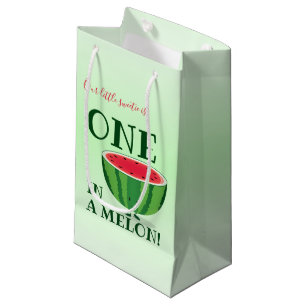 Einer von ihnen im Melon Watermelon Erster Geburts Kleine Geschenktüte