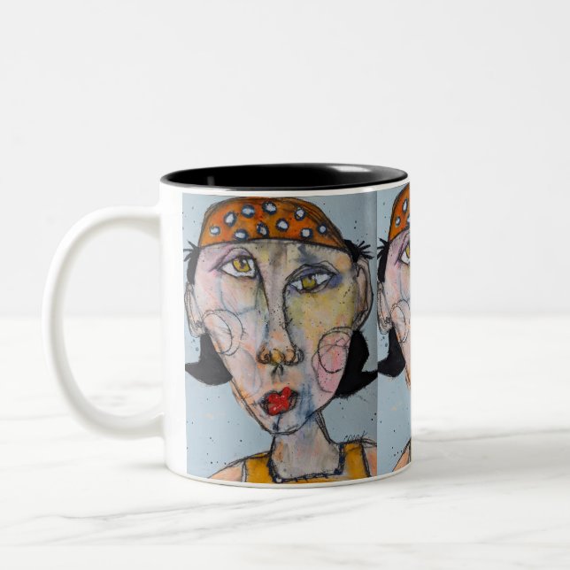 Einer von vielen Hats Zweifarbige Tasse (Links)