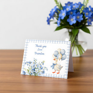 Eines dummen Gänsejungen ersten Geburtstag Dankeskarte
