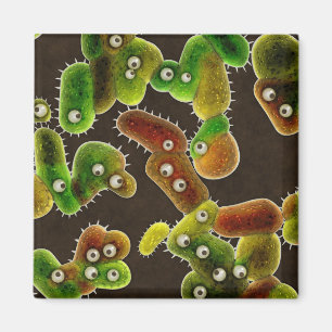 Eines Germaphobes Albtraum-Stadt der Mikroben Magnet