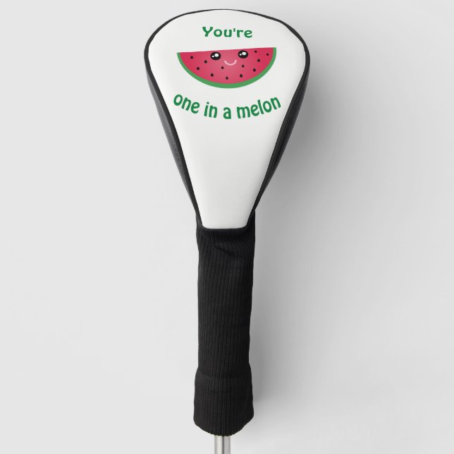 Eines in A Melon Funny Niedlich Kawaii Watermelon Golf Headcover (Vorderseite)