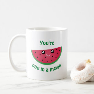 Eines in A Melon Funny Niedlich Kawaii Watermelon Kaffeetasse