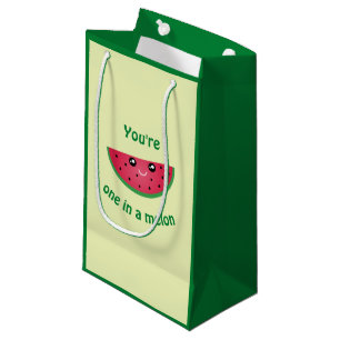 Eines in A Melon Funny Niedlich Kawaii Watermelon Kleine Geschenktüte