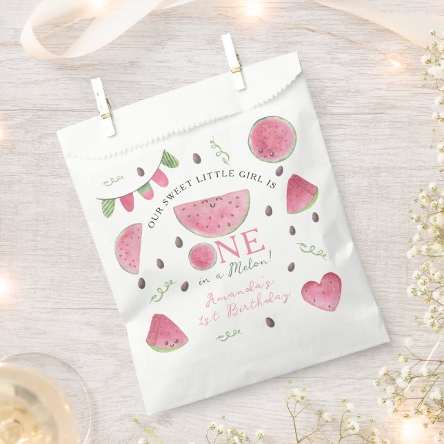 Eines in einem Melon Niedlich Watermelon Girl 1. G Geschenktütchen (Ausgeschnitten)