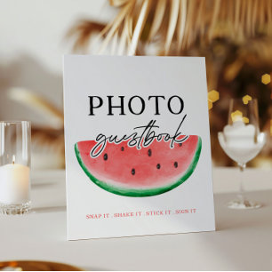 Eines in einem Melon signieren Wassermelone Gästeb Sockelschild