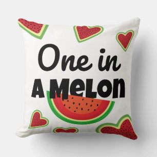 Eines in einem Melon-Wurfkissen: Sweet Summer Vibe Kissen