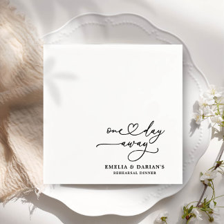 Eines Tages Hochzeitstag Probe Dinner Napkins Serviette