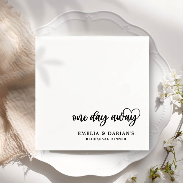 Eines Tages Hochzeitstag Probe Dinner Napkins Serviette (Von Creator hochgeladen)