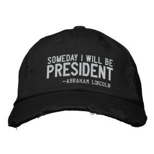 Eines Tages werde ich Präsident Stickerei sein Bestickte Baseballkappe