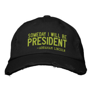 Eines Tages werde ich Präsident Stickerei sein Bestickte Kappe