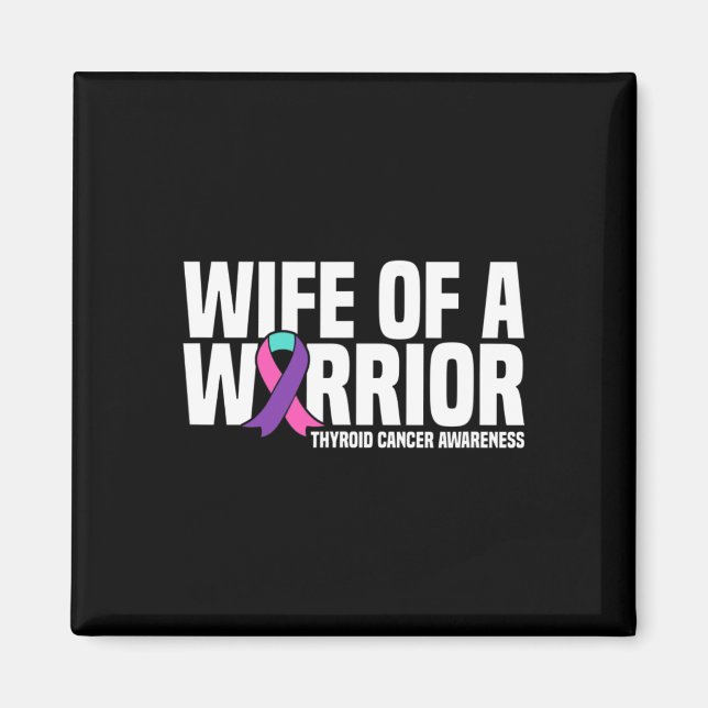 eines Warrior-Schilddrüsenkrebses Magnet (Vorne)