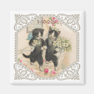 Eines Wedding Katzen-Liebhabers Save the Date Magnet