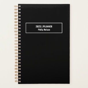 Einfach 2023 Classic Black Weekly Monthly nicht Planer