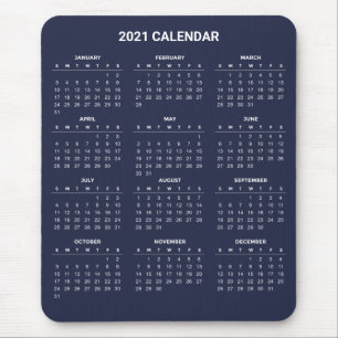 Einfach aber elegant - Kalender 2021   Mousepad