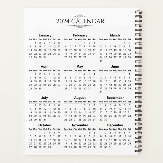 Einfach aber elegant - Kalender 2024 | Planer (Rückseite)
