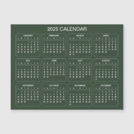 Einfach aber elegant - Kalender 2025 | Magnetkarte