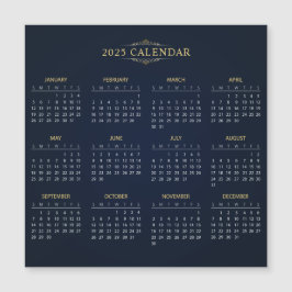 Einfach aber elegant - Kalender 2025 | Magnetkarte