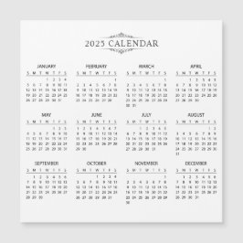 Einfach aber elegant - Kalender 2025 | Magnetkarte