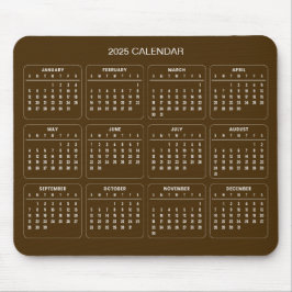 Einfach aber elegant - Kalender 2025 | Mousepad